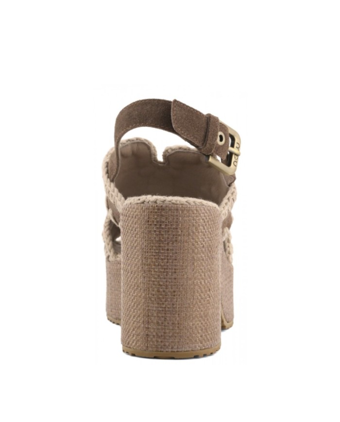 MOU SANDALI DONNA RAFFIA PLATFORM