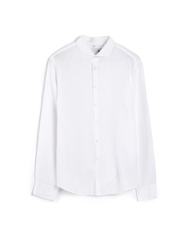 QB24 CAMICIA DI LINO MONOCOLORE