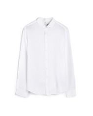 QB24 CAMICIA DI LINO MONOCOLORE