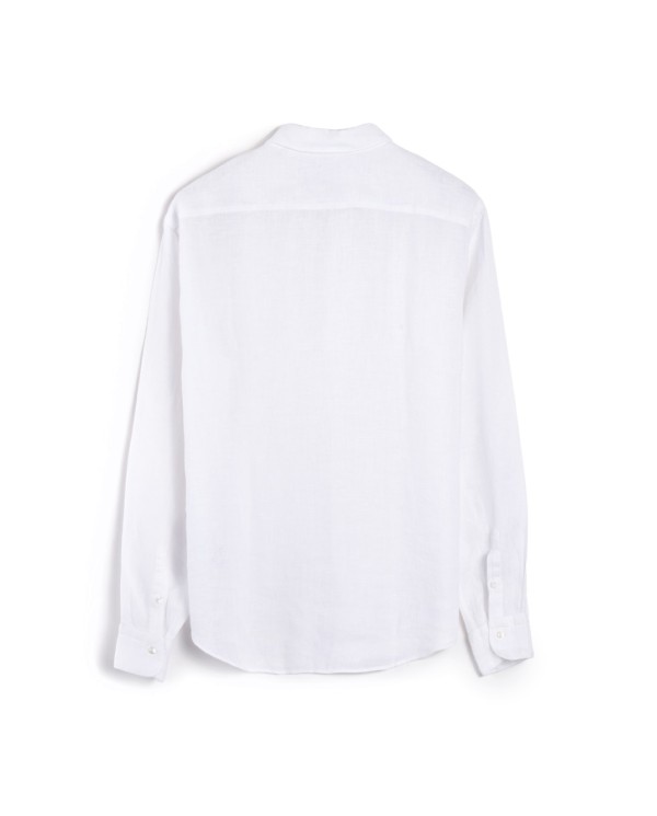 QB24 CAMICIA DI LINO MONOCOLORE