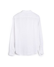 QB24 CAMICIA DI LINO MONOCOLORE