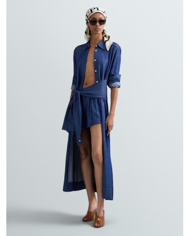 REPLAY ABITO CHEMISIER LUNGO IN DENIM