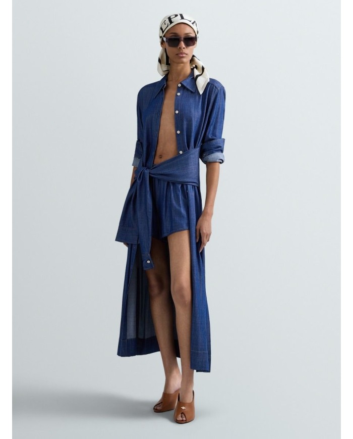 REPLAY ABITO CHEMISIER LUNGO IN DENIM