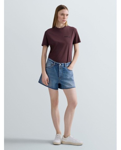 REPLAY SHORTS STRAIGHT IN DENIM