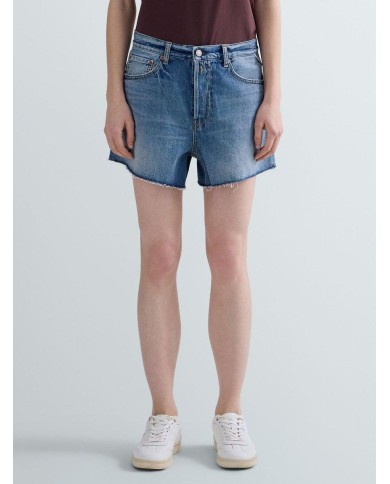 REPLAY SHORTS STRAIGHT IN DENIM