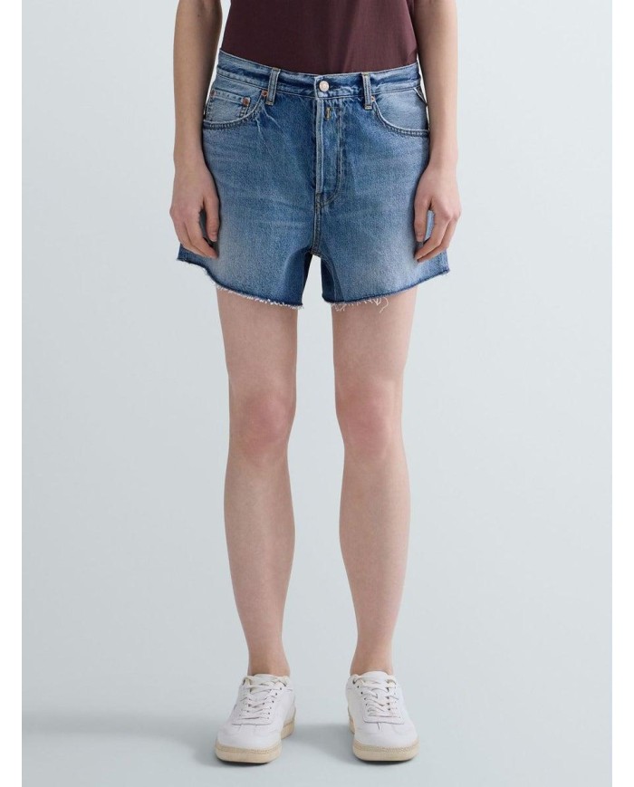 REPLAY SHORTS STRAIGHT IN DENIM