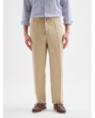 JAGGY PANTALONI CHINO DI LINO BRUCE