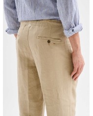 JAGGY PANTALONI CHINO DI LINO BRUCE