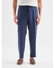 JAGGY PANTALONI CHINO DI LINO BRUCE