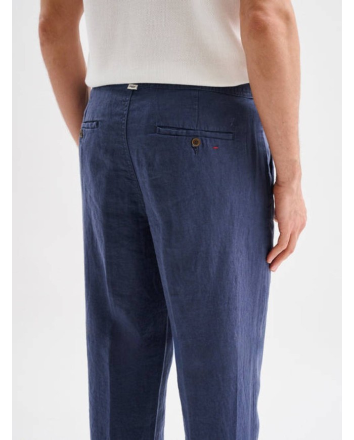 JAGGY PANTALONI CHINO DI LINO BRUCE