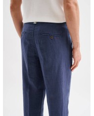 JAGGY PANTALONI CHINO DI LINO BRUCE