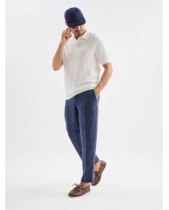 JAGGY PANTALONI CHINO DI LINO BRUCE