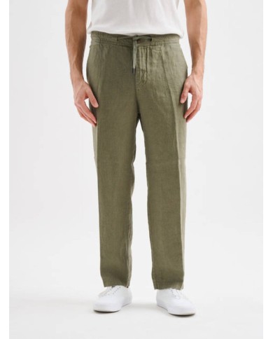 JAGGY PANTALONI CHINO DI LINO BRUCE