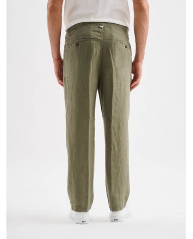 JAGGY PANTALONI CHINO DI LINO BRUCE