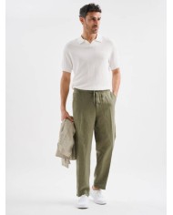 JAGGY PANTALONI CHINO DI LINO BRUCE