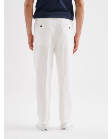 JAGGY PANTALONI CHINO DI LINO BRUCE