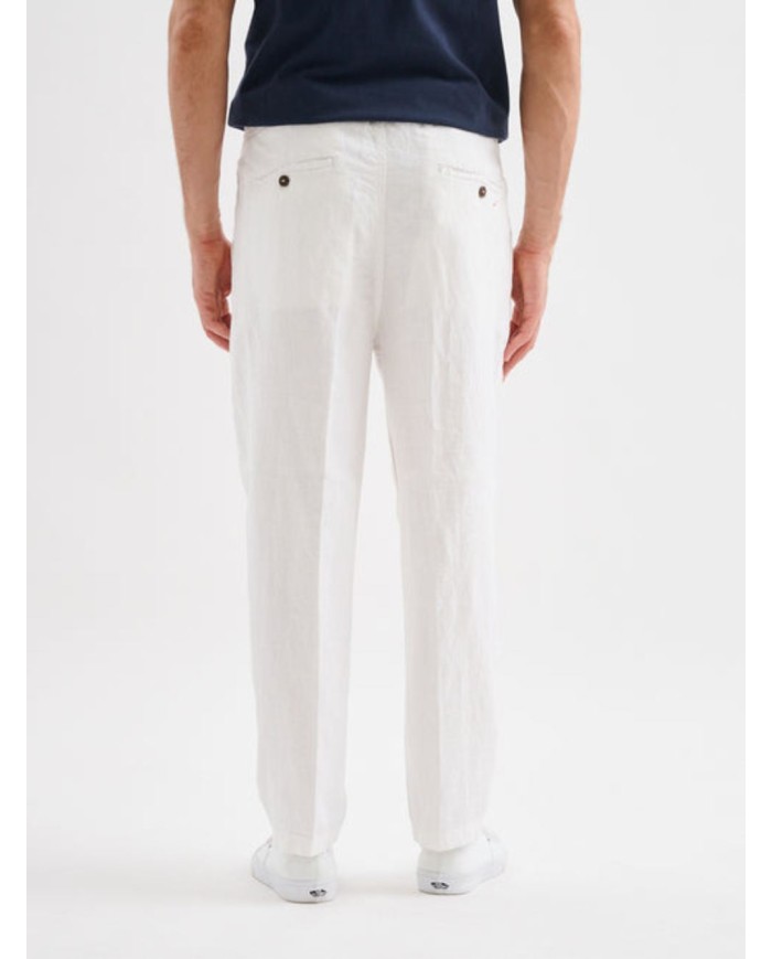 JAGGY PANTALONI CHINO DI LINO BRUCE