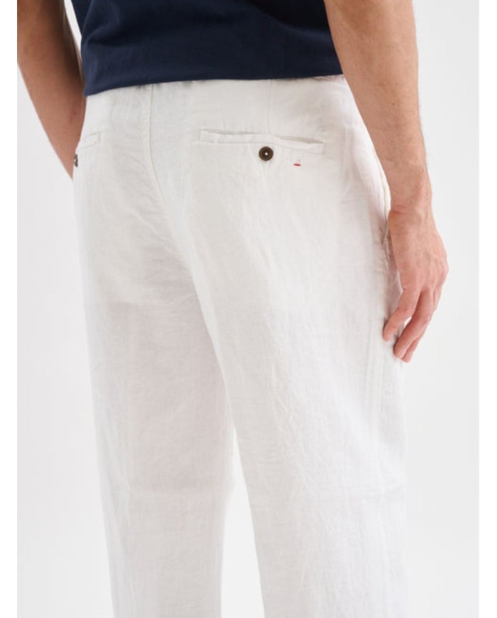 JAGGY PANTALONI CHINO DI LINO BRUCE