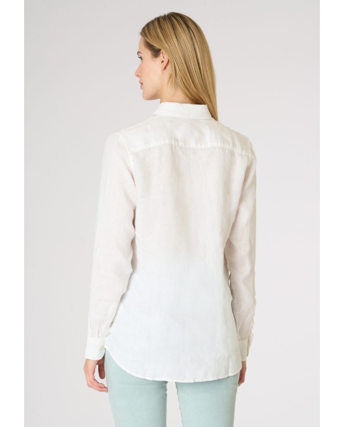 U.S. POLO CAMICIA IN MISTO COTONE E LINO