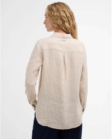 BARBOUR CAMICIA A MANICHE LUNGHE MARINE