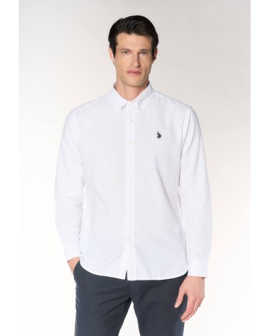 U.S. POLO CAMICIA SLIM FIT OXFORD PIN POINT