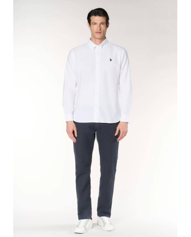 U.S. POLO CAMICIA SLIM FIT OXFORD PIN POINT