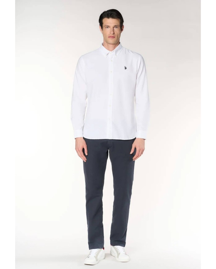 U.S. POLO CAMICIA SLIM FIT OXFORD PIN POINT