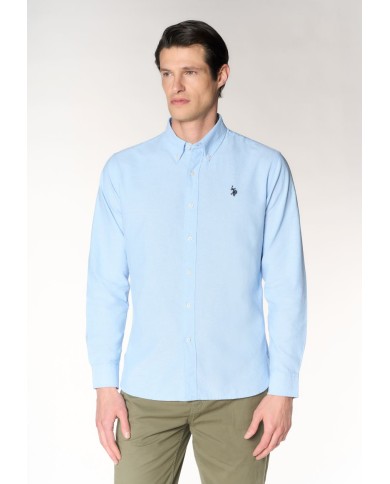 U.S. POLO CAMICIA SLIM FIT OXFORD PIN POINT