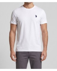 U.S. POLO MAGLIETTA IN COTONE CON LOGO RICAMATO