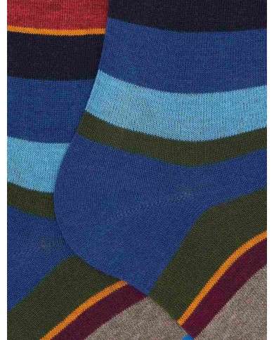 GALLO CALZE LUNGHE IN COTONE CON RIGHE MULTICOLOR