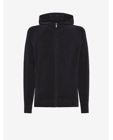 RRD MAGLIA CON CAPPUCCIO HOOD ZIP KINT VELVET