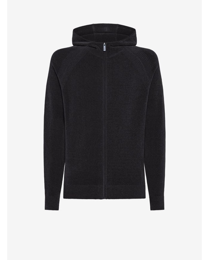 RRD MAGLIA CON CAPPUCCIO HOOD ZIP KINT VELVET