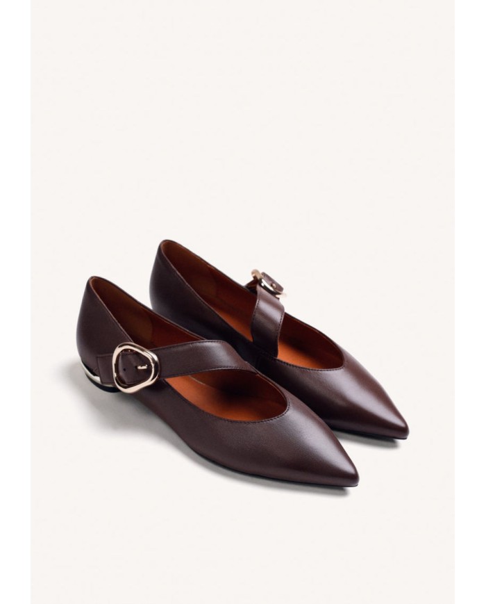 GIOSEPPO BALLERINE DONNA IN PELLE CON FIBBIA