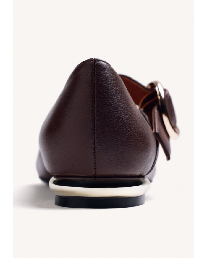 GIOSEPPO BALLERINE DONNA IN PELLE CON FIBBIA