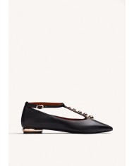 GIOSEPPO BALLERINE DONNA IN PELLE CON BORCHIE