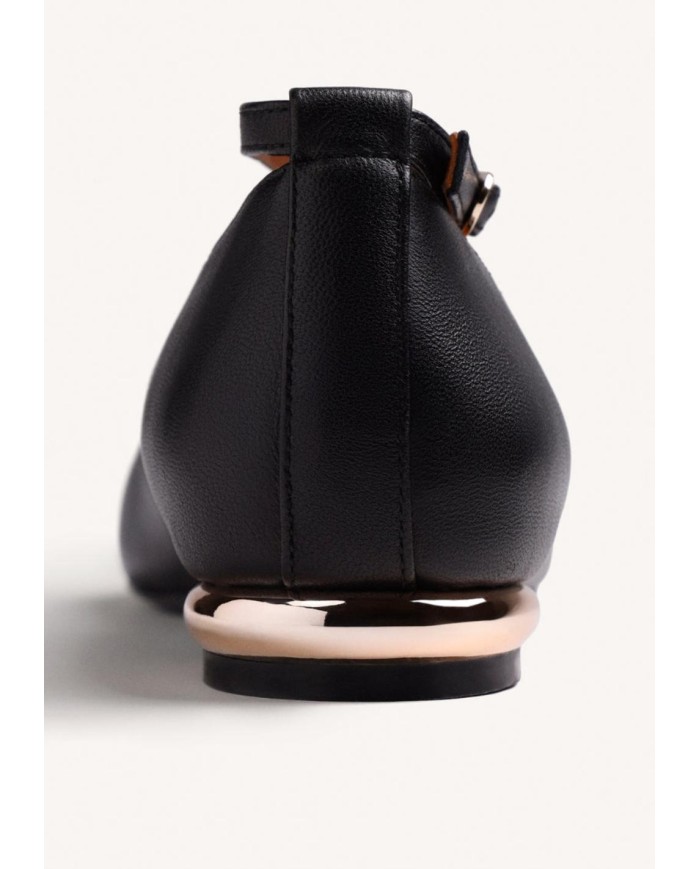 GIOSEPPO BALLERINE DONNA IN PELLE CON BORCHIE