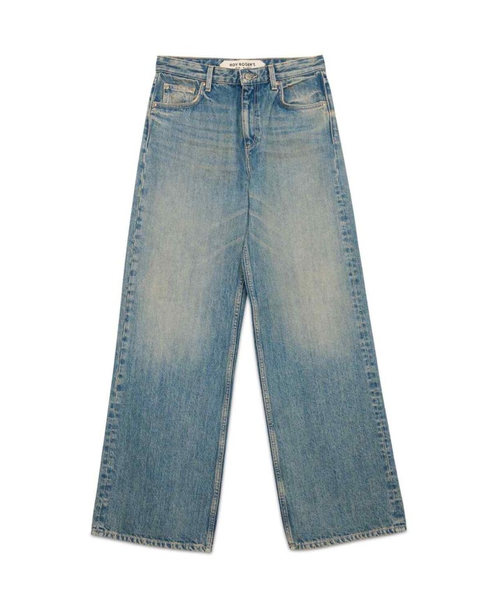 ROY ROGERS JEANS SUPER WIDE MOCHA