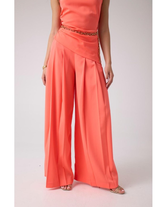 MARCIANO GUESS PANTALONI PLISSETTATI WIDE LEG