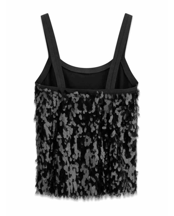 MARCIANO GUESS TOP CON PAILLETTES