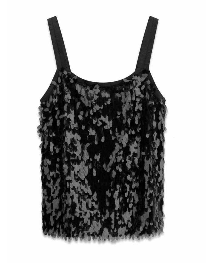MARCIANO GUESS TOP CON PAILLETTES