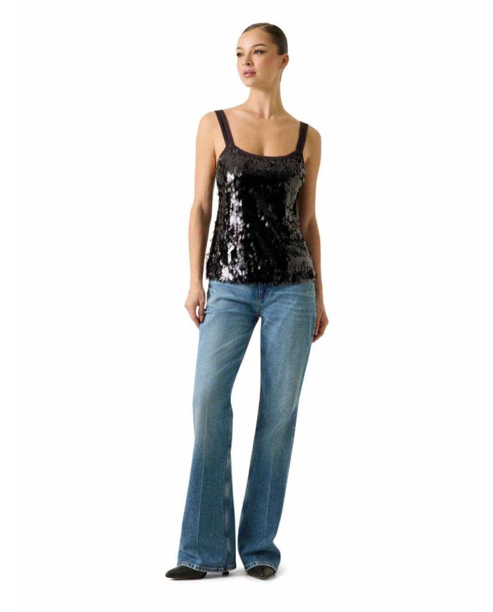 MARCIANO GUESS TOP CON PAILLETTES