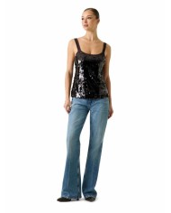 MARCIANO GUESS TOP CON PAILLETTES