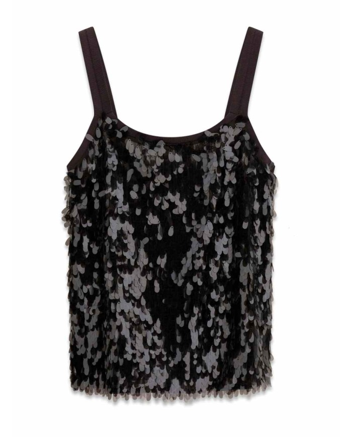 MARCIANO GUESS TOP CON PAILLETTES