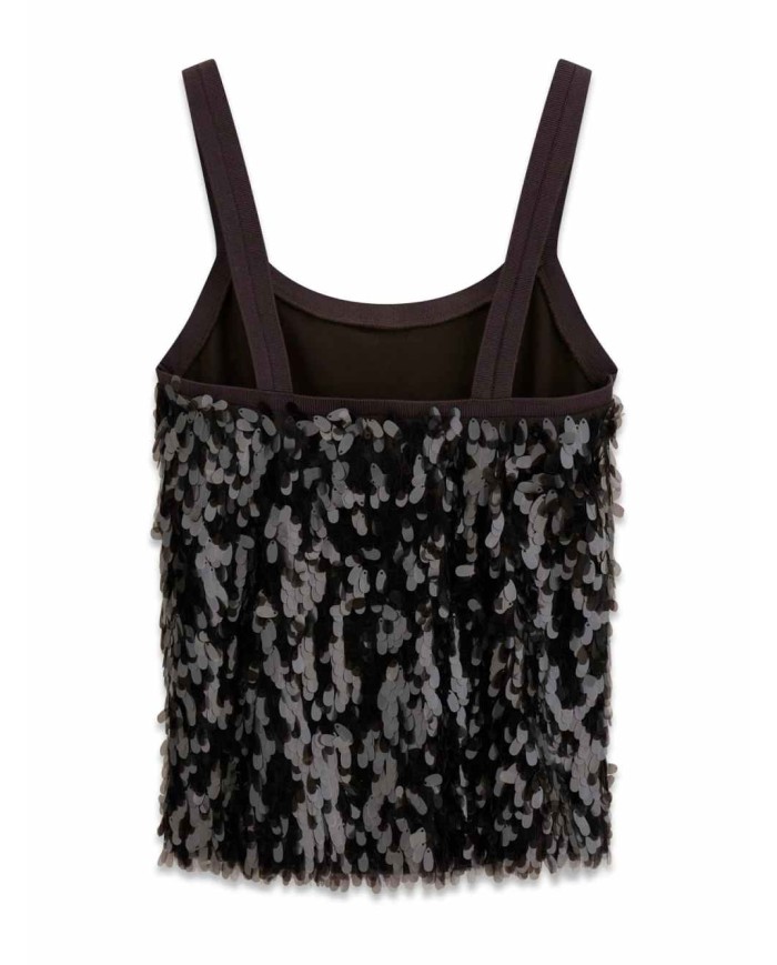 MARCIANO GUESS TOP CON PAILLETTES