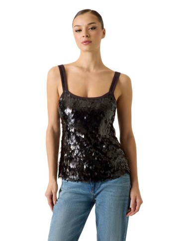 MARCIANO GUESS TOP CON PAILLETTES