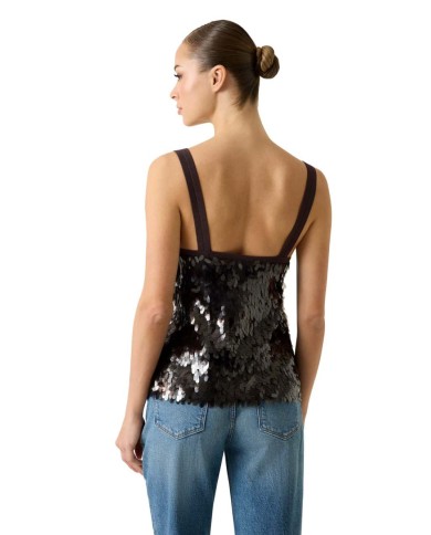 MARCIANO GUESS TOP CON PAILLETTES