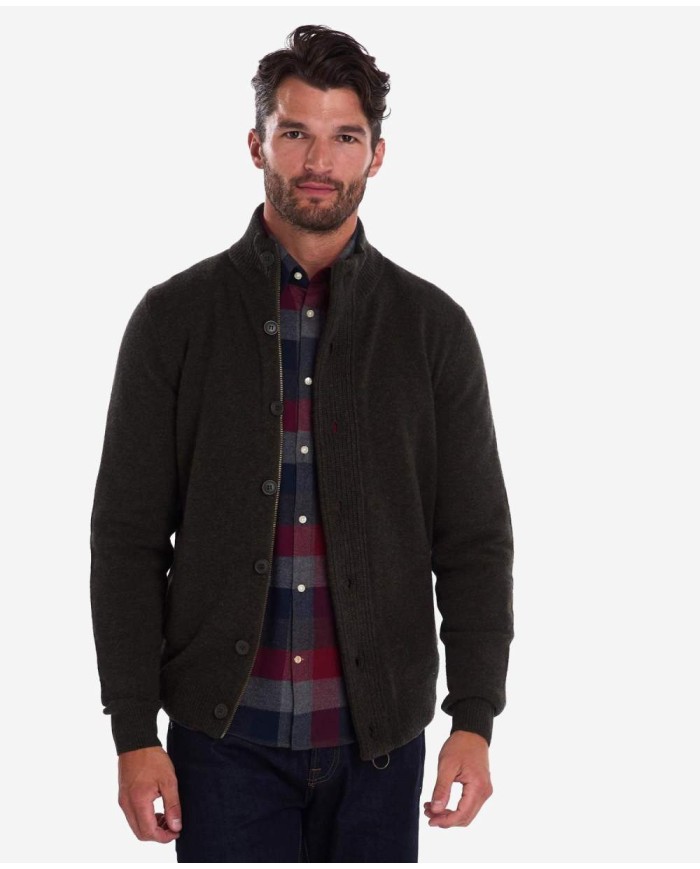 BARBOUR MAGLIONE CON ZIP PATCH