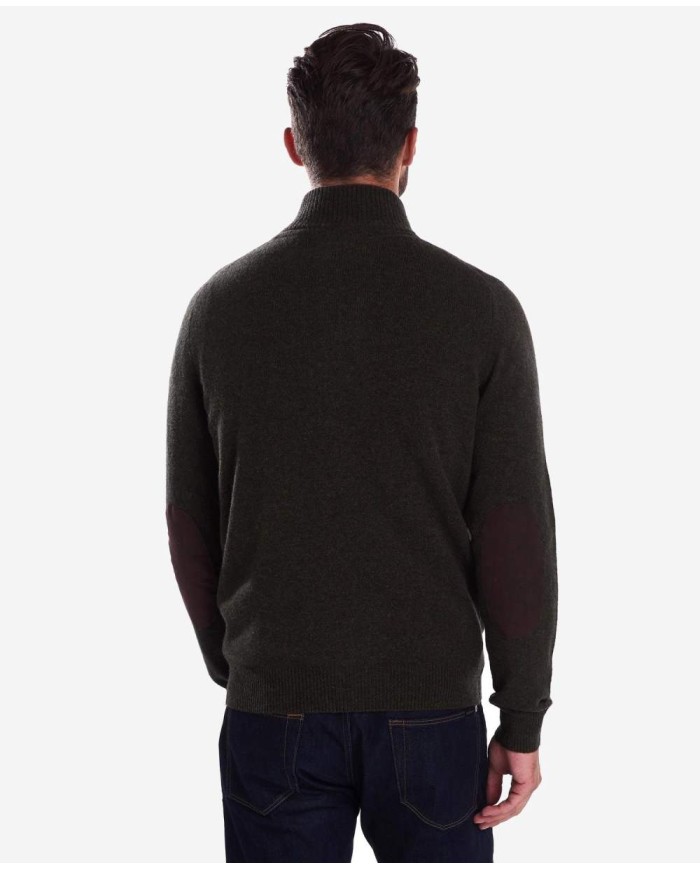 BARBOUR MAGLIONE CON ZIP PATCH