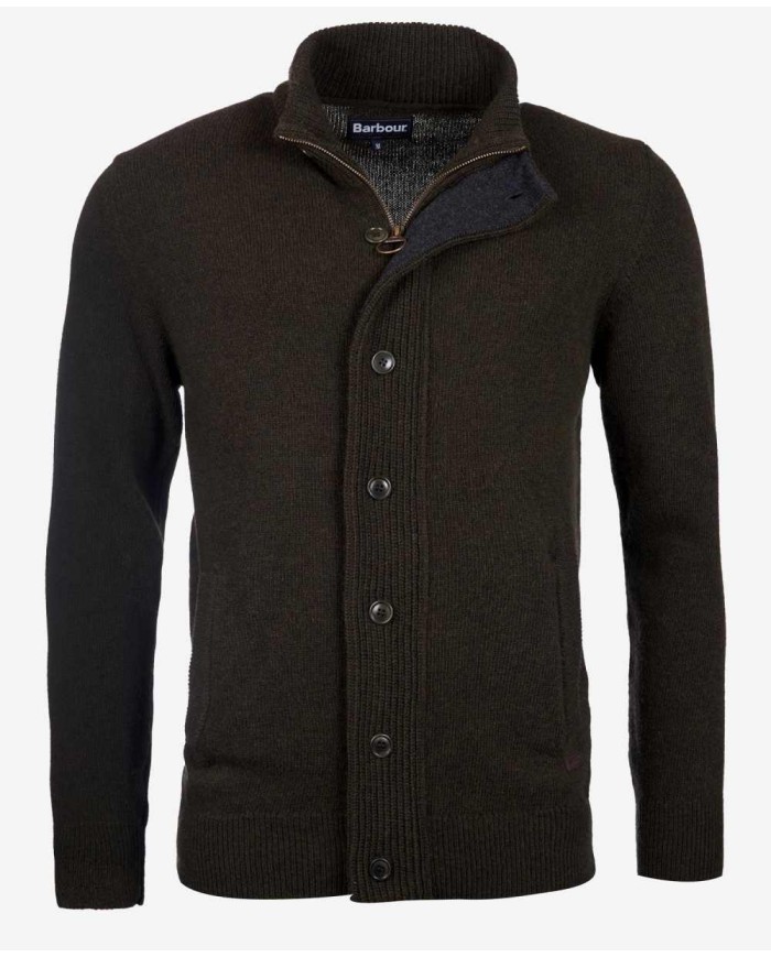 BARBOUR MAGLIONE CON ZIP PATCH