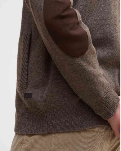 BARBOUR MAGLIONE CON ZIP PATCH